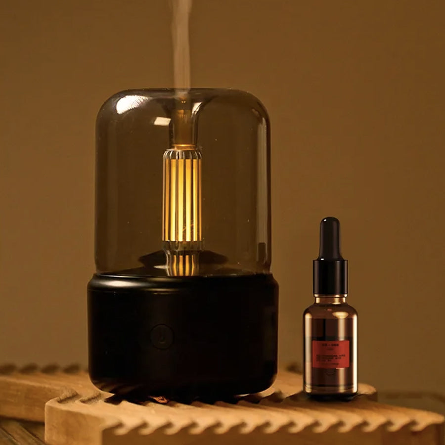 ZenCandle™ - Diffuseur d'huiles essentielles avec lumière apaisante